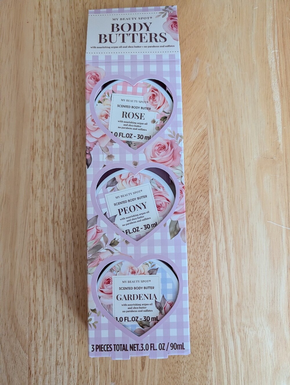 Floral Scented Body Butter Trio (Rose, Peony, Gardenia) New